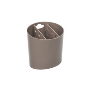 Escorredor de Talheres Oval Basic Warm Cinza Coza
