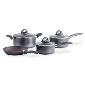 Jogo de Panelas Antiadetentes Smart Plus 4 Peças Cinza Brinox