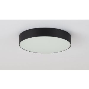 Plafons Led Redondo 24W Decorativo Preto Vitralux