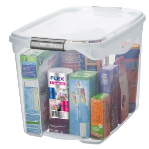 Caixa Plástica Flex Cristal 36L Sanremo