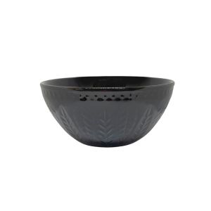 Bowl de Cerâmica Relieve 573ml Preto Yoi