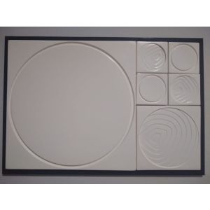 Revestimento Cimentício Anelli Parede Cemento 3D Bianco 10x10x2 Com Relevo Cimentíssimo