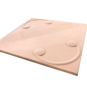 Revestimento Cimentício Primor Parede Cemento 3D Rose Gold 60x60x1,5 Cimentíssimo