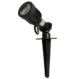 Luminária Espeto de Jardim Led 5W 3000k Preto Luz Amarela Bronzearte