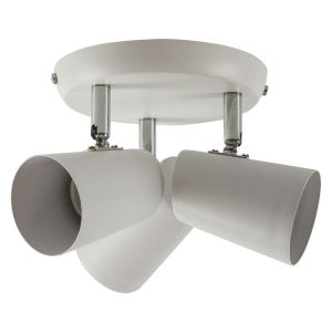 Spot Led Sobrepor New Short 3 Lâmpadas E27 Branco Bronzearte