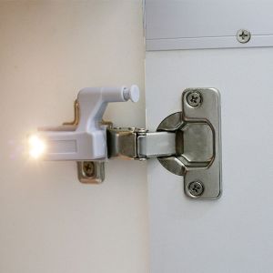 Luminária para móvel Switch Light com 2 peças 3000k Cinza Luz Amarela Bronzearte
