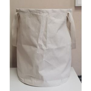 Cesto para Roupa Camellia 58x47cm Bege Casa&Ideia