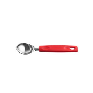 Colher de sorvete de aço Inox Asti 19cm Vermelho Brinox