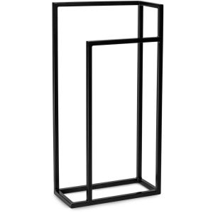Porta Toalha Iron Diamond 45x20 Preto Fosco Venturi