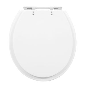 Assento Sanitário Poliéster Convencional Slim Branco Hidrofama