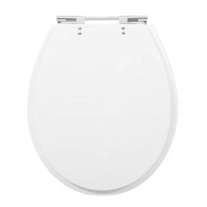 Assento Sanitário Poliéster Ravena/Targa/Studio Branco Hidrofama
