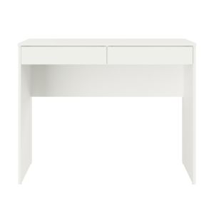 Mesa com 2 gavetas Branco Multivisão