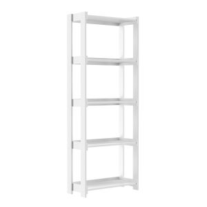 Estante de aço Wood com 5 prateleiras 29x65,5x171,5cm Branco Multivisão