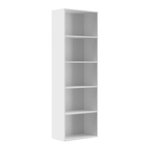 Estante E5 com 5 divisórias 30,3x60x181cm Branco Multivisão
