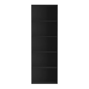 Estante E5 com 5 divisórias 30,3x60x181cm Preto Multivisão