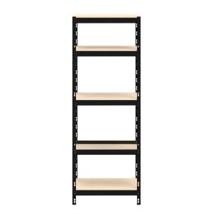 Estante Stronger Cru com 5 prateleiras Bege de aço 1,80x680x300 Preto Multivisão