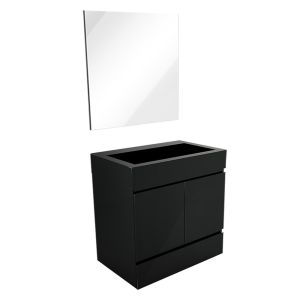 Kit Balcão Versalhes Mdf/Mdp 68 Preto Fosco Venturi