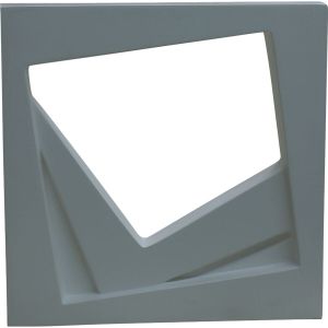 Cobogó Cimentício Alcubo Parede Cemento Argento  40x40x8 Cimentíssimo