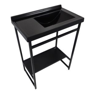 Balcão Iron Ferro e Marmogold 92 Preto Fosco Venturi