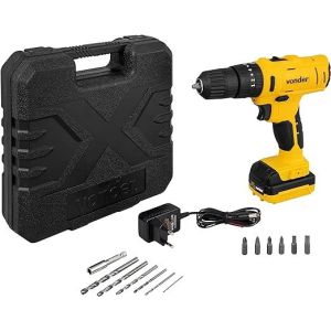 Furadeira Parafusadeira Impacto à bateria PFV120I Bivolt 3/8" Vonder