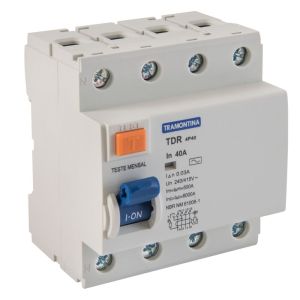 Disjuntor Tdr 40 Amperes Tripolar 220 Volts Branco Tramontina
