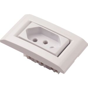 Conjunto para Móvel 1 Tomada 2P+T 20A Liz Branco Tramontina