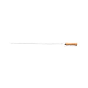 Espeto Churrasco Simples Estreito Madeira 75cm Inox Tramontina