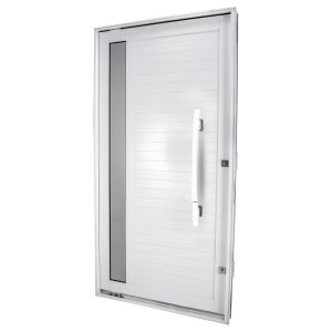 Porta Lambri Pivotante Com Puxador Esquerda 1,00x2,15 Branca Crv