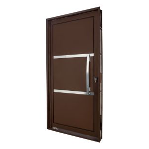 Porta Corten Aço de Abrir Pivotante Esquerda 2,19x1,08 Corten Crv