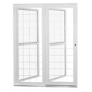 Porta Postigo de Correr Quadrada Esquerda 1,60x2,15 Branca CRV