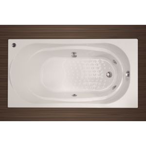 Banheira Acrílica Com Hidro Torino 1,50x80 Branca Stamplas
