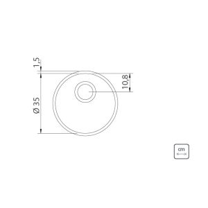 Cuba para Cozinha de Embutir Luna Polido 35x35x12 Aço Inox Tramontina