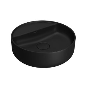 Cuba para Banheiro de Apoio Redonda com Mesa Slim 40cm Ébano Fosco Deca