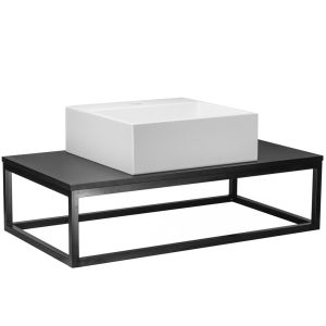 Bancada de Alumínio Iron Antuerpia Tampom Preto Fosco 80x45 Venturi