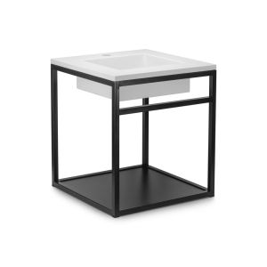 Balcão Iron Lier com Cuba 45cm Branco Fosco Venturi