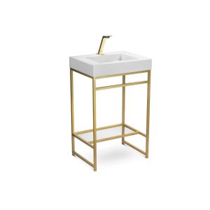 Balcão Iron Gold Rennes 60cm Branco Fosco Venturi