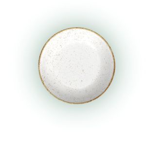 Prato Fundo Rústico Porcelana 22cm Marrom Tramontina