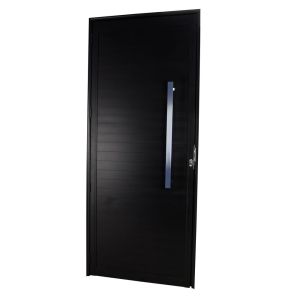 Porta Pivotante Lambri R47 Direto com Puxador Reto 215x90 Preto CRV