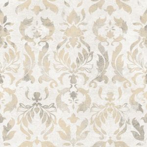 Papel de Parede Arabesco 0,52x9,5 Bege Bobinex