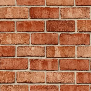 Papel de Parede Pedra/Tijolo 0,52x9,5 Marrom Bobinex