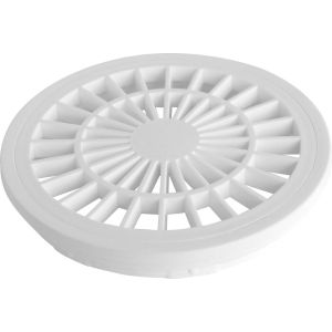 Grelha para Caixa Sifonada Redonda 150mm Branca Hidrofarma