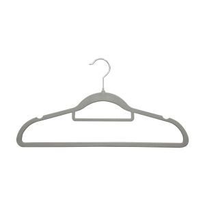 Cabide Sintético Adult 6 peças Cinza Casa&Ideia