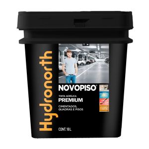 Tinta Novopiso Premium 18L Cinza Fosco Hydronorth