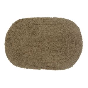 Tapete para Banheiro Bath Circle 40x60cm Marrom Casa&Ideia