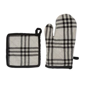 Kit Pega Panela e Luva 2 Peças Xadrez Casa&Ideia