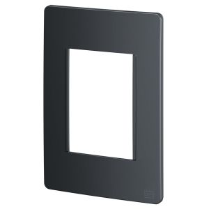 Placa 4x2 3 Seções Esatta Grafite Escuro Weg