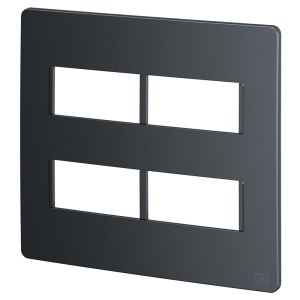 Placa 4x4 4 Seções Esatta Grafite Escuro Weg