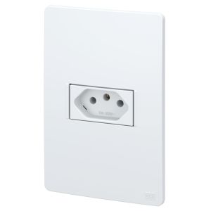 Conjunto 1 Seção Tomada 2P+T 10A Esatta 250V Branco Weg