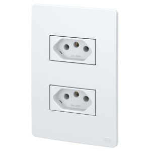 Conjunto 2 Seções 2P+T 20A Esatta Branco Weg
