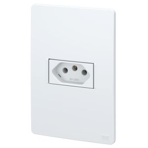 Conjunto 1 Seção Tomada 2P+T 20A Esatta 220V Branco Weg